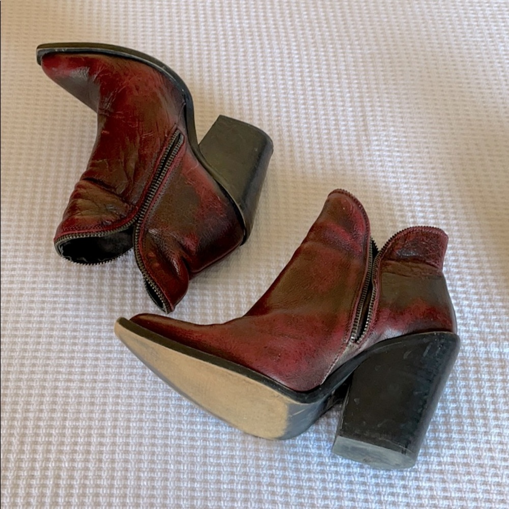 Jeffrey Campbell Wine Colored Booties